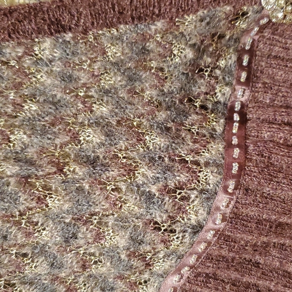 Mohair beaded metallic cardigan - Picture 4 of 6